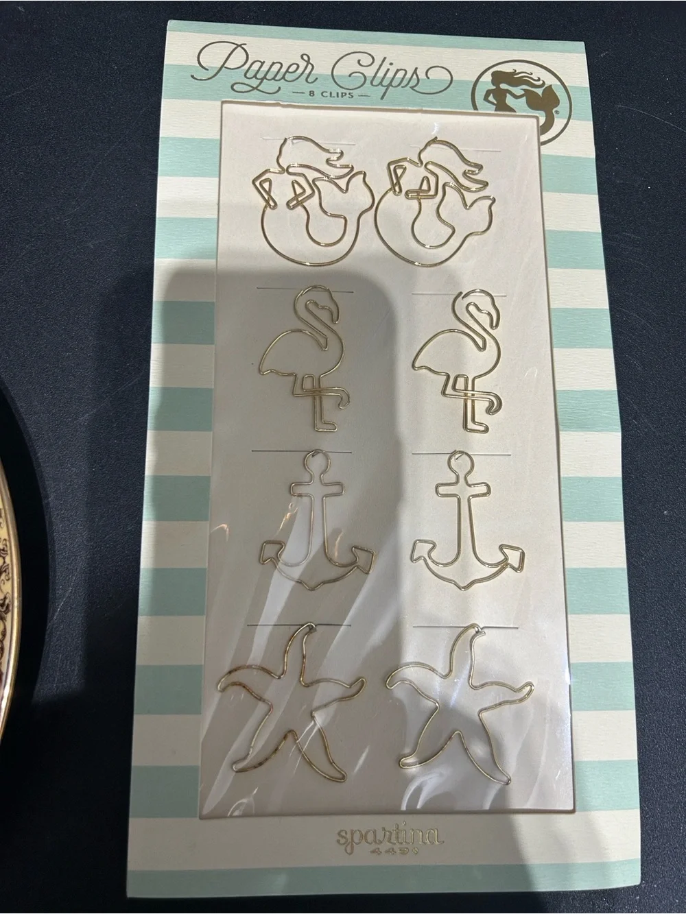 Spartina 449 Paper Clips - Mermaid, Flamingo, Anchor, Starfish (Set of 8)